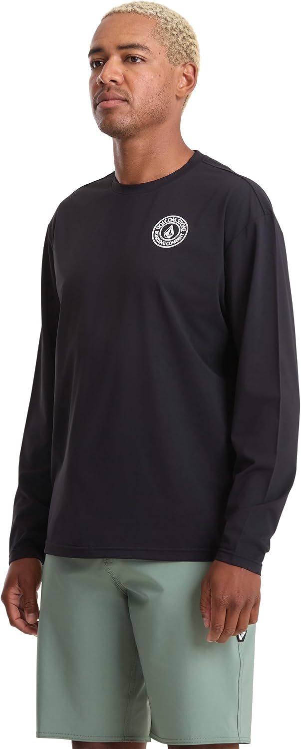 Volcom Taunt Loose Fit Long Sleeve Rashguard Onyx-black
