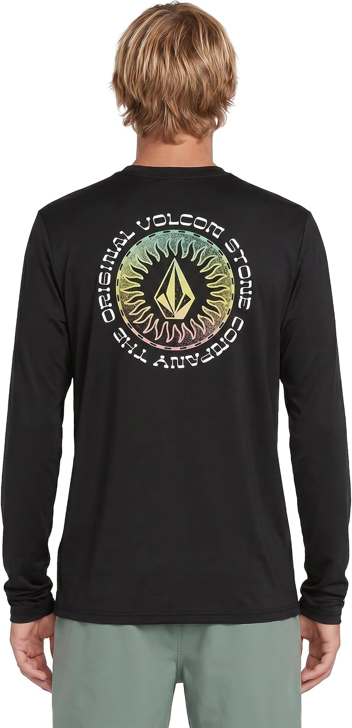 Volcom Taunt Loose Fit Long Sleeve Rashguard Black-ombre