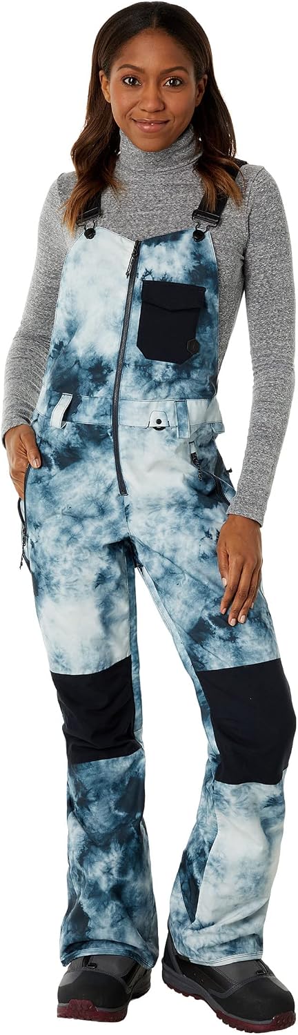 Volcom Women's Swift Bib Overall Snowpant Storm Tie-dye S3