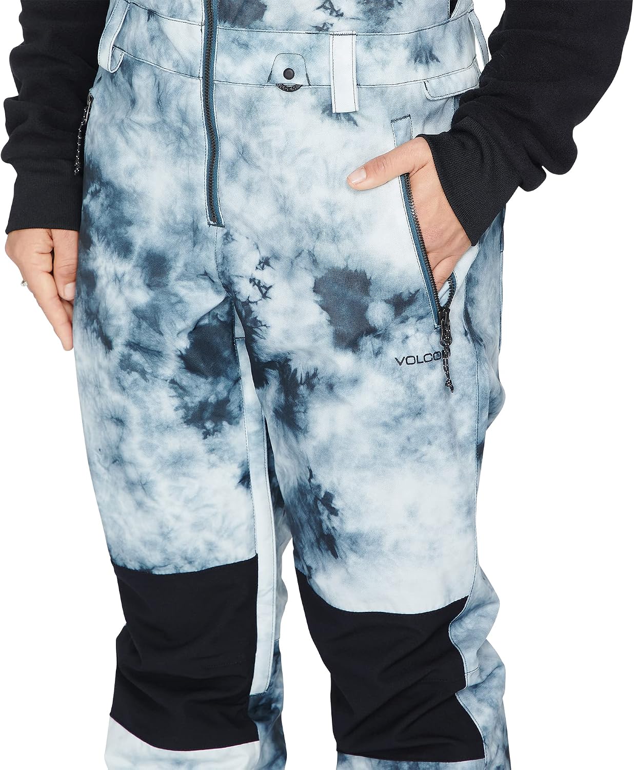 Volcom Women's Swift Bib Overall Snowpant Storm Tie-dye S3