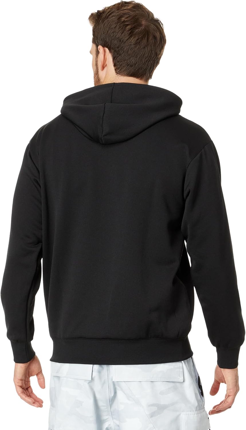 Volcom Men's Hydro Fleece Riding Hoodie – Water-repellent Sweatshirt With Storm Hood & Thumbholes Black S4