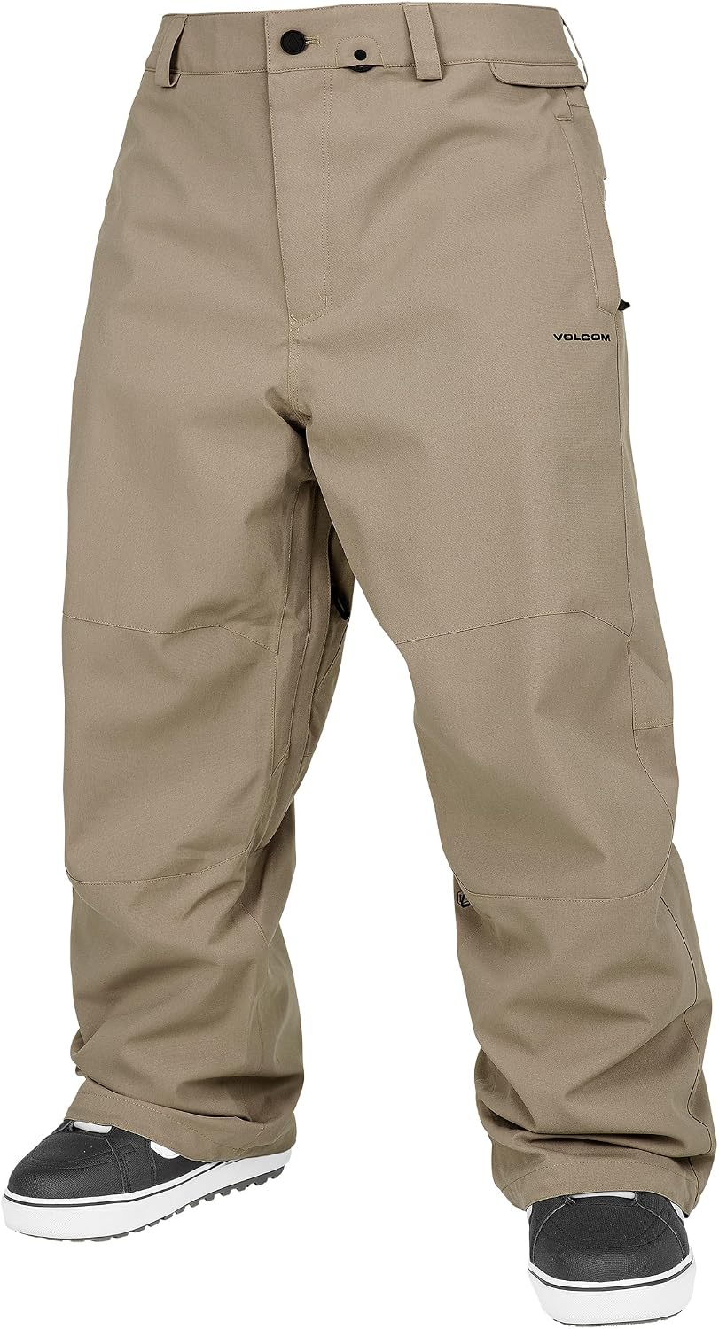 Volcom Men's Shell Snow Billow Pant – 10k Waterproof, Baggy Fit, Breathable 2-layer Chestnut Brown