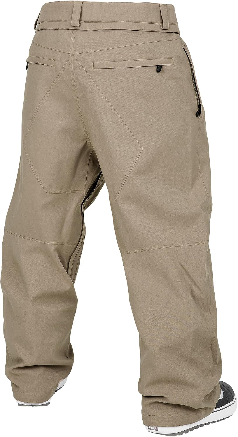 Volcom Men's Shell Snow Billow Pant – 10k Waterproof, Baggy Fit, Breathable 2-layer Chestnut Brown