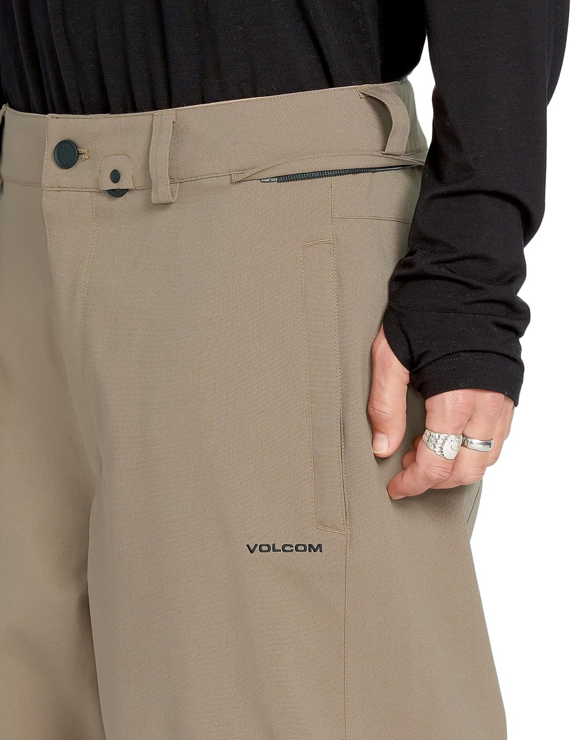 Volcom Men's Shell Snow Billow Pant – 10k Waterproof, Baggy Fit, Breathable 2-layer Chestnut Brown