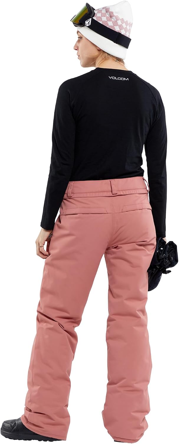 Volcom Women's Frochickie Insulated Lined Snow Pant Earth Pink S4