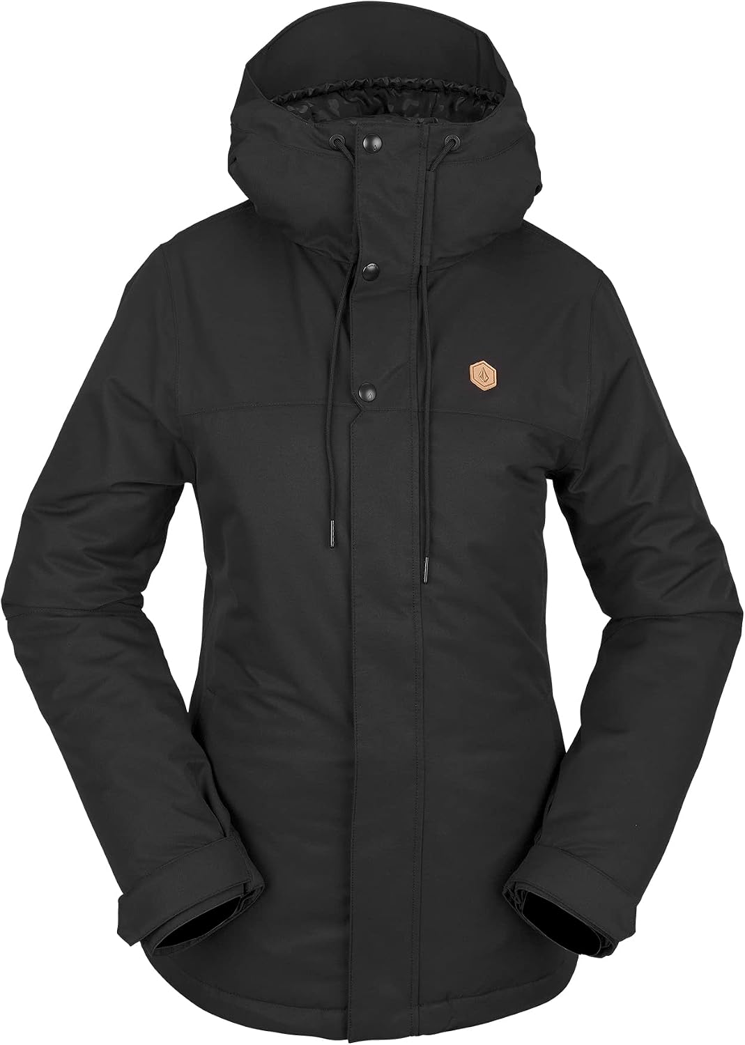 Volcom Women's Bolt Insulated Snowboard Ski Winter Hooded Jacket Black S3