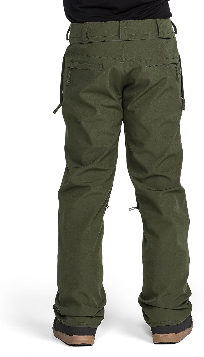 Volcom Men's Frickin Relaxed Fit Chino Snowboard Pant Dark Green