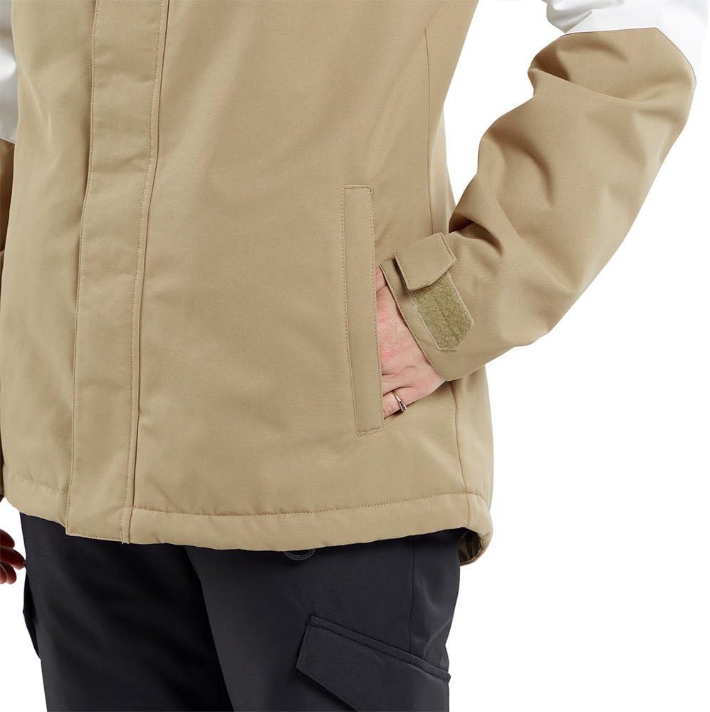 Volcom Women's Bolt Insulated Snowboard Ski Winter Hooded Jacket Dark Khaki S4