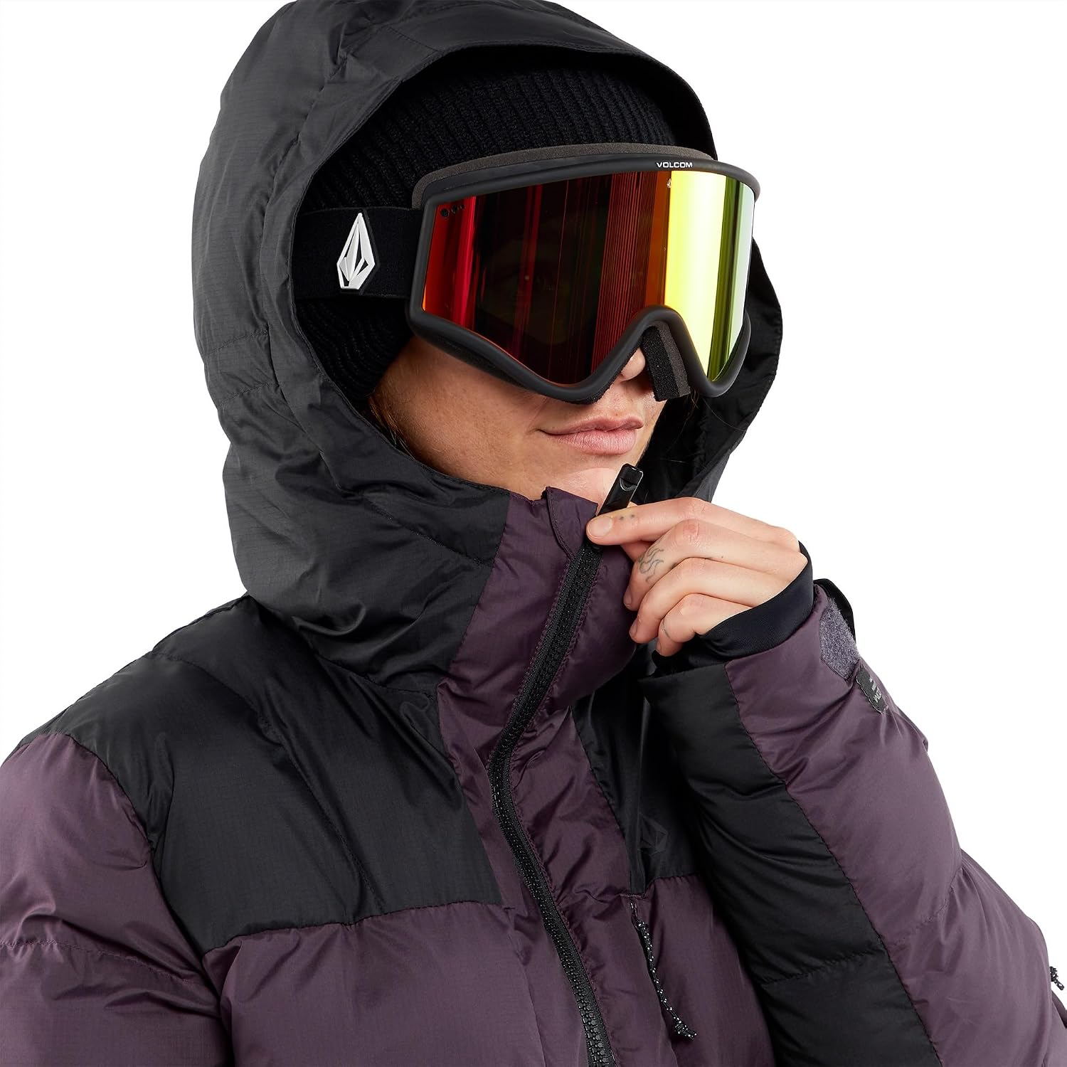 Volcom Women's Puffleup Snowboard Ski Puffer Winter Jacket initial