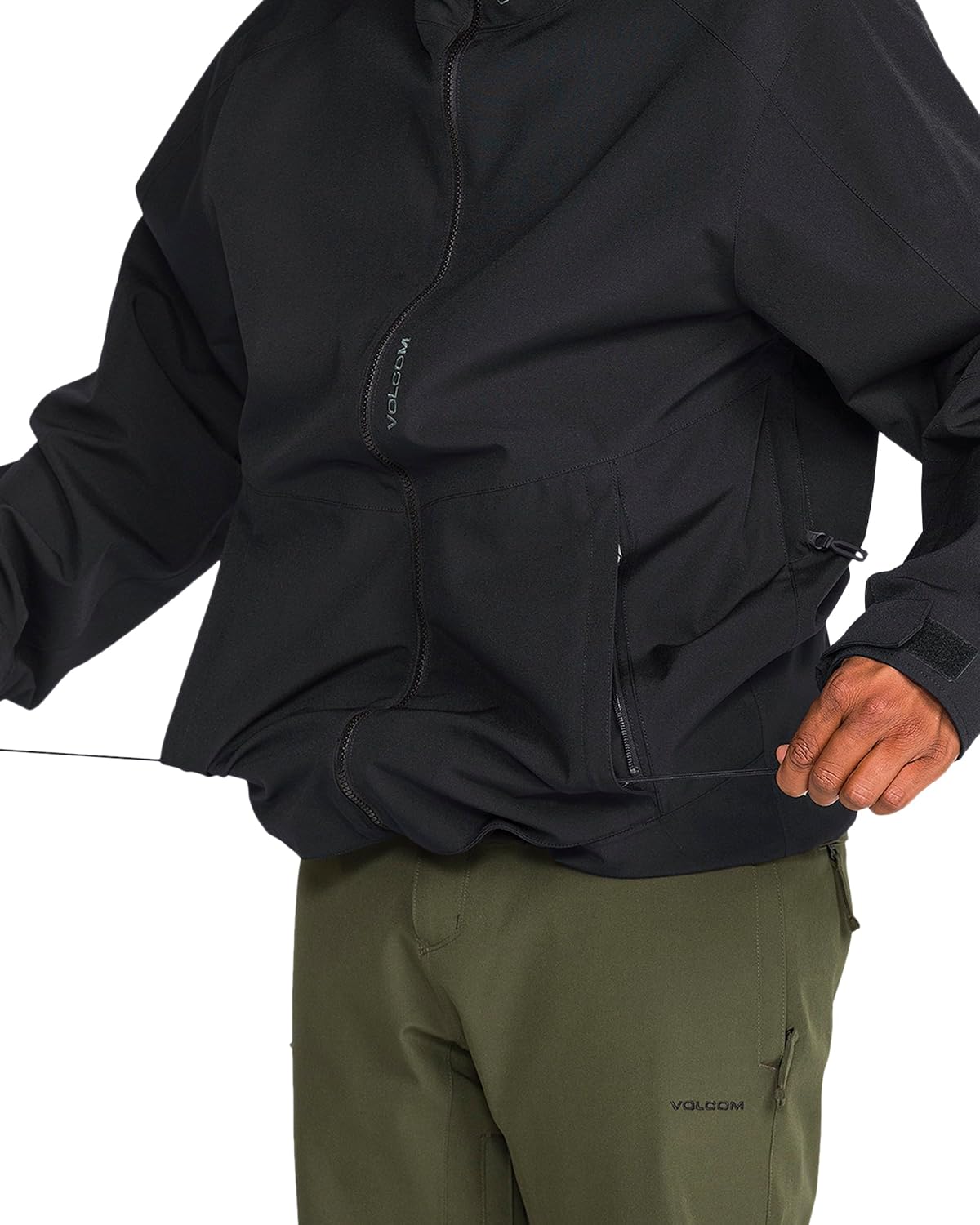 Volcom Men's Brighton Hooded Snowboard Ski Winter Jacket Black