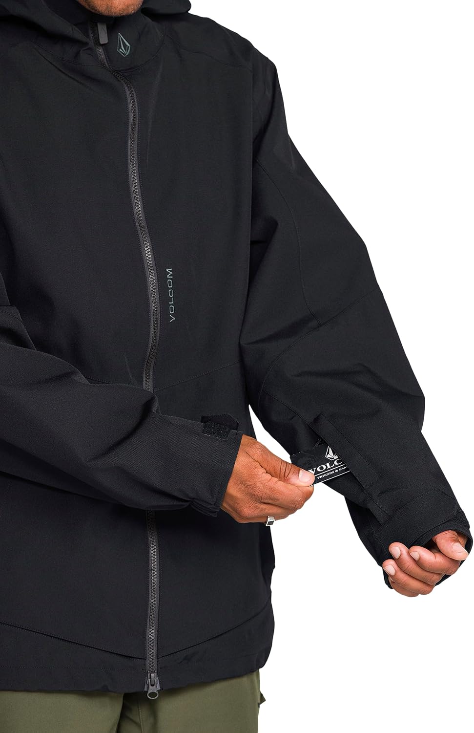 Volcom Men's Brighton Hooded Snowboard Ski Winter Jacket Black