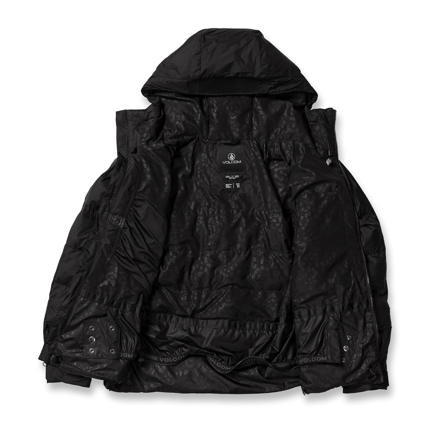 Volcom Women's Puffleup Snowboard Ski Puffer Winter Jacket Black S4
