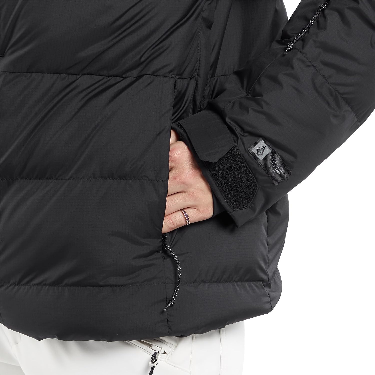Volcom Women's Puffleup Snowboard Ski Puffer Winter Jacket Black S4