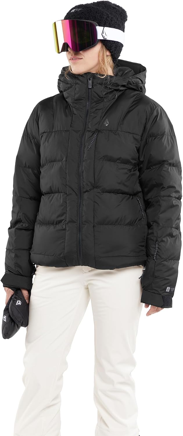 Volcom Women's Puffleup Snowboard Ski Puffer Winter Jacket Black S4