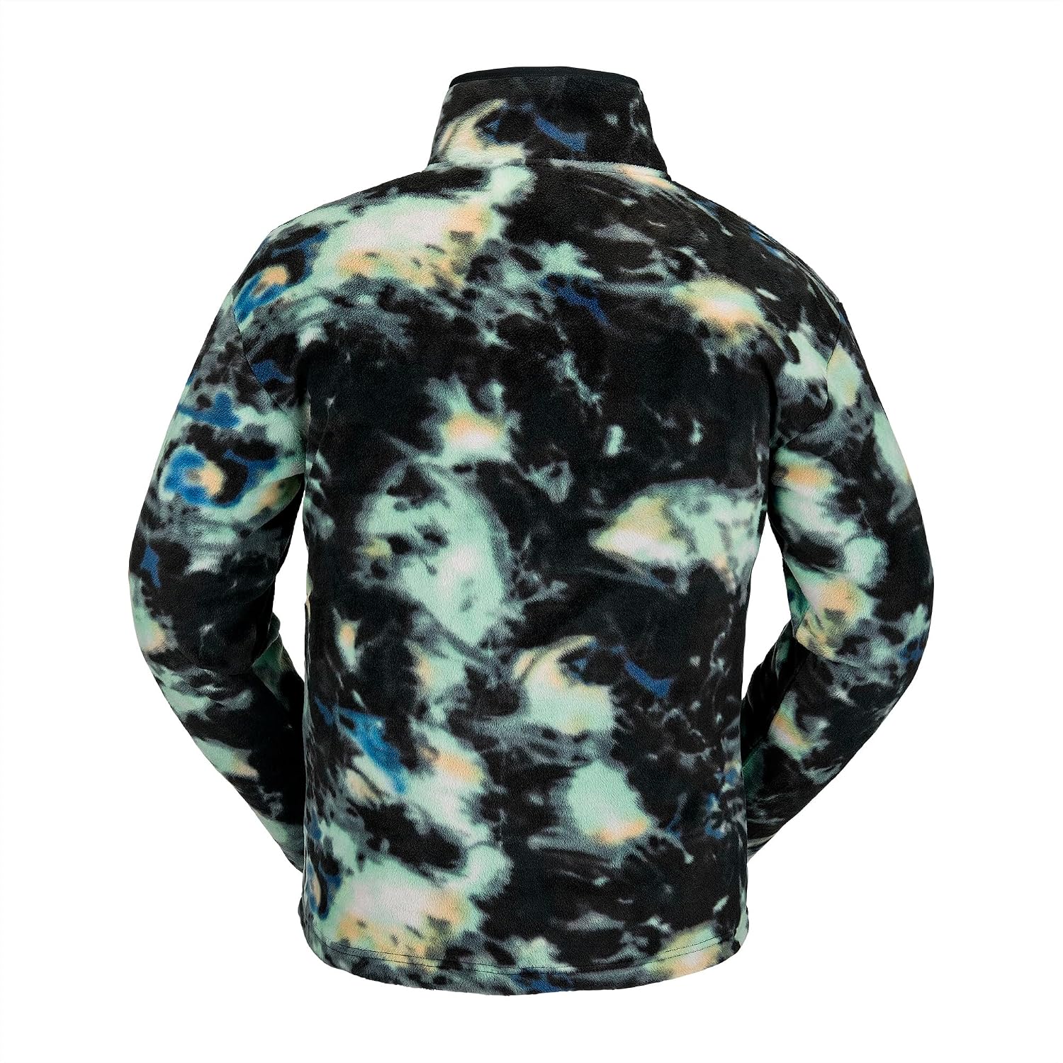 Volcom Men's Polar Fleece Mock Neck 12 Zip Snowboard Ski Baselayer Spritz Black S4