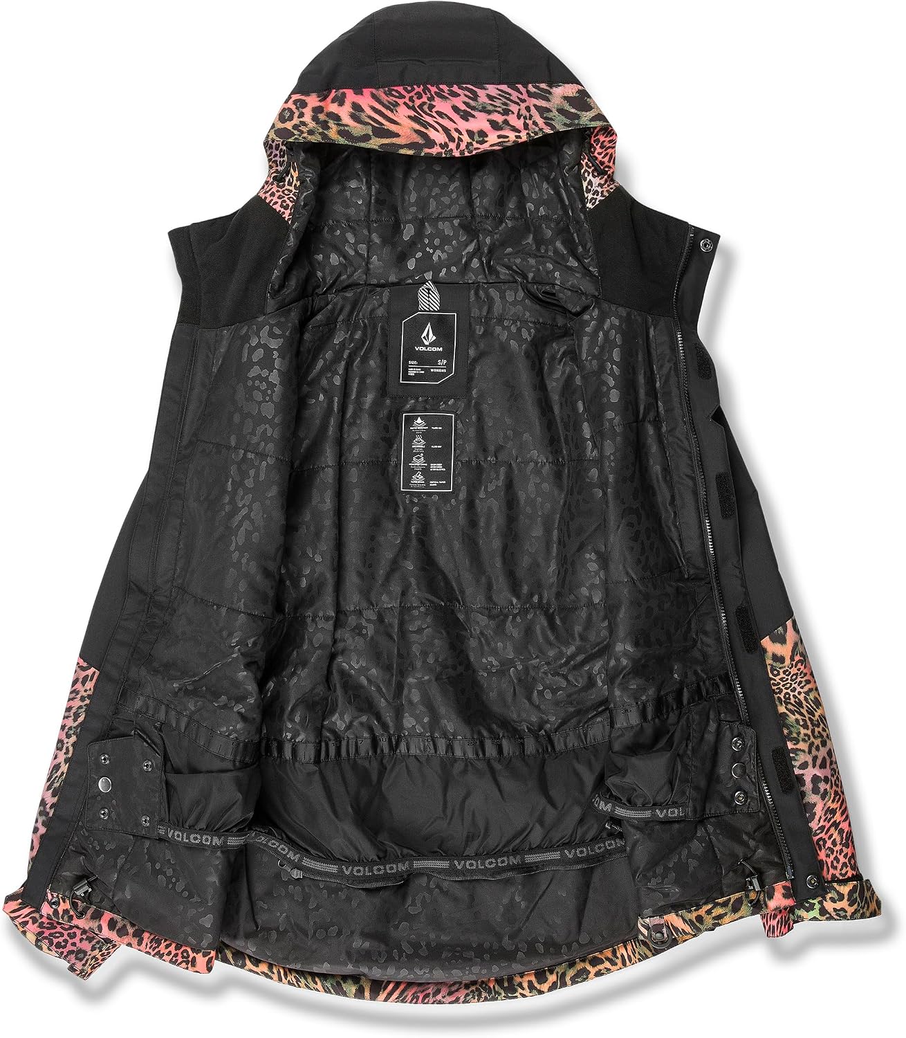 Volcom Women's Bolt Insulated Snowboard Ski Winter Hooded Jacket Acid S5