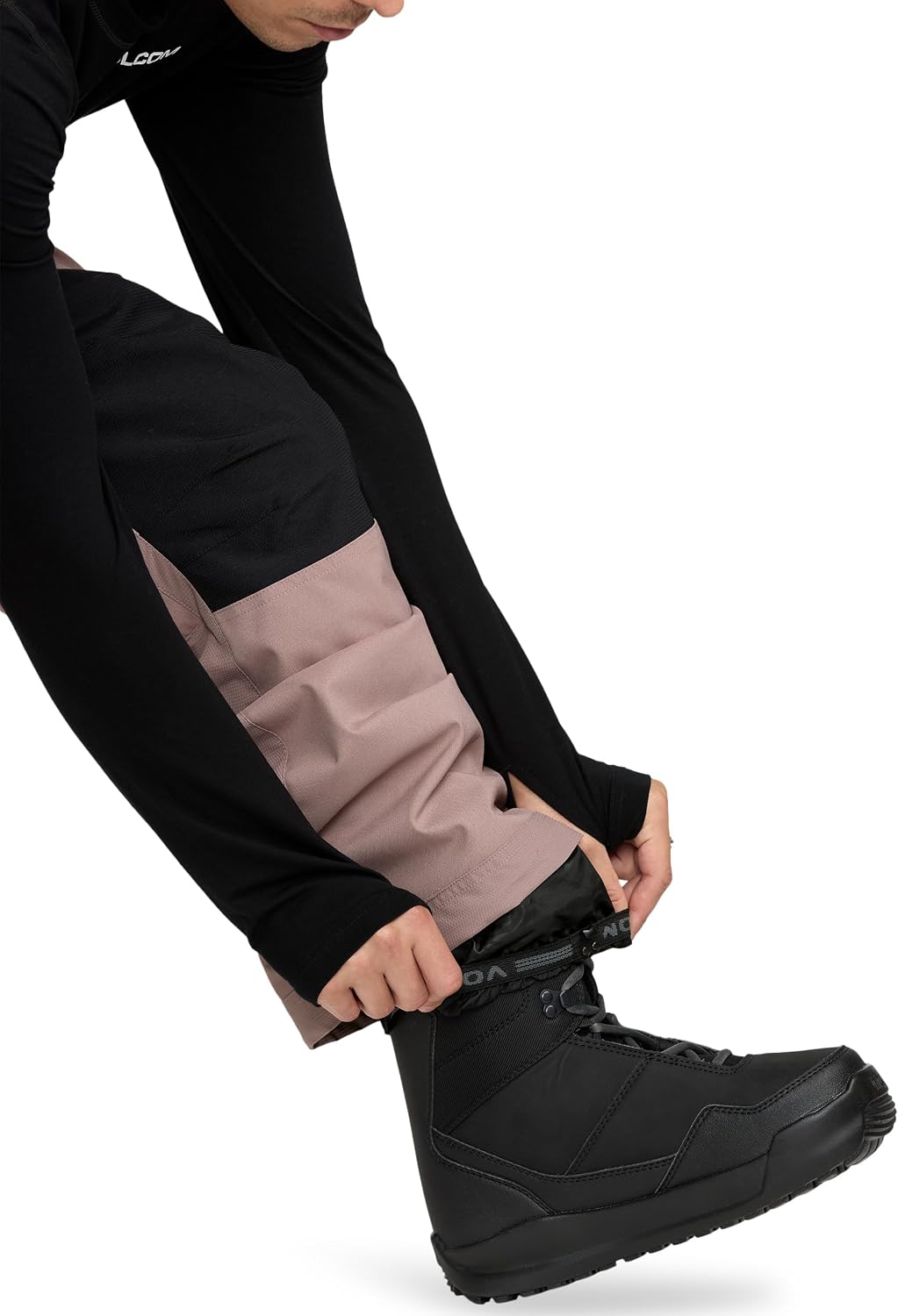 Volcom Men's Nwrk Baggy Snowboard Pant – 10k Waterproof Breathable 2-layer Pale Mauve