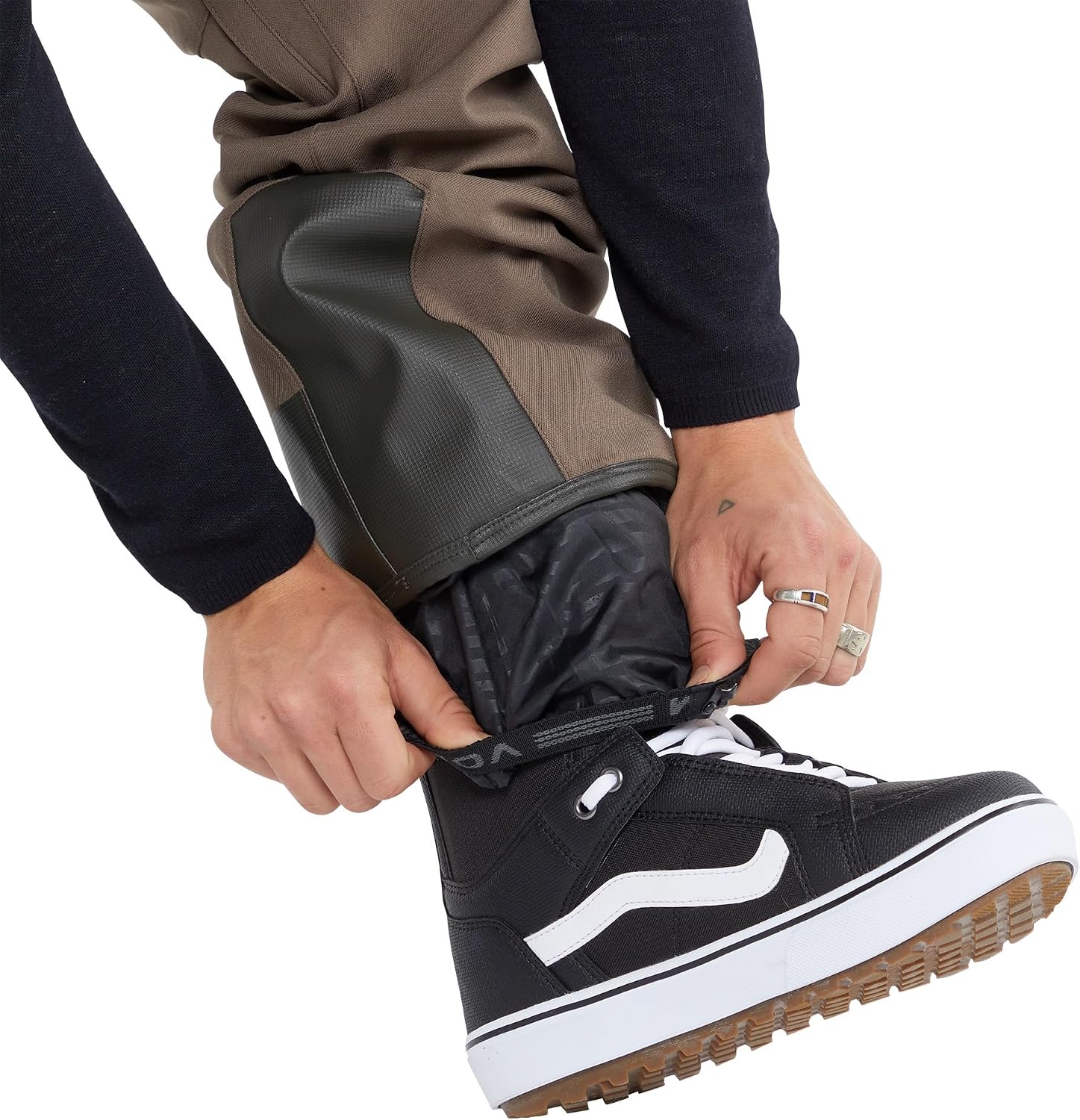 Volcom Men's Articulated Snow Pant, 15k Waterproof Ski Snowboard Pants, Sealed Seams Teak S4