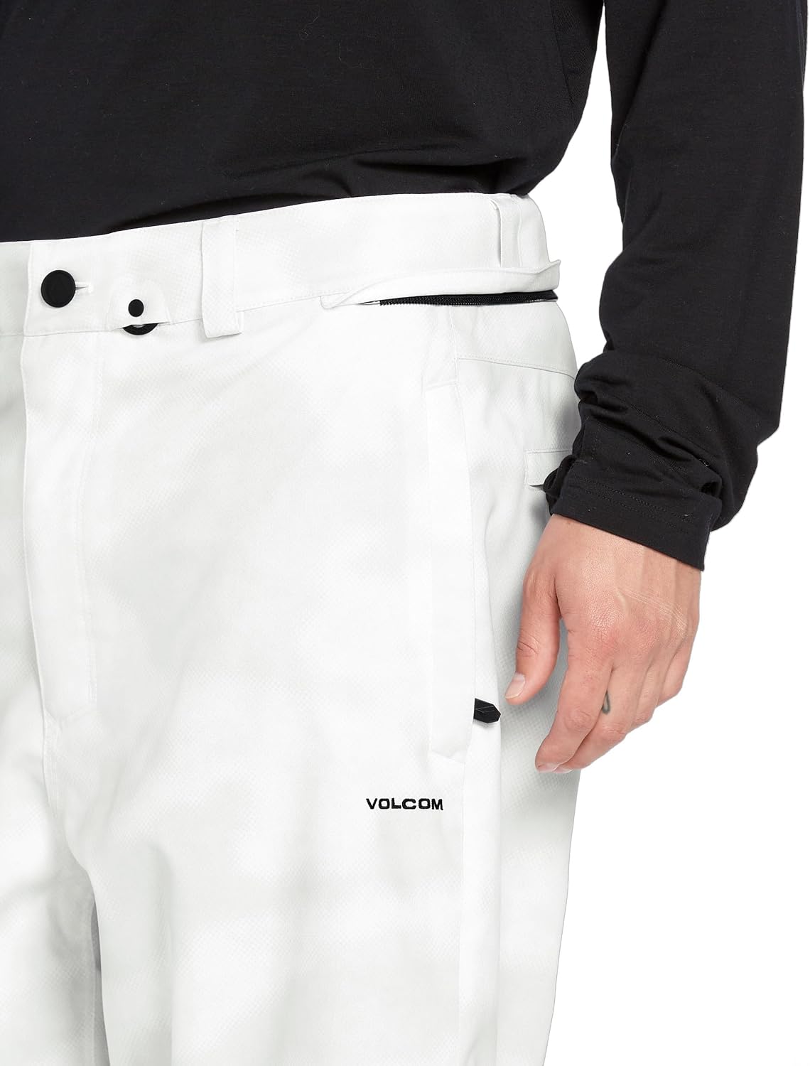 Volcom Men's Shell Snow Billow Pant – 10k Waterproof, Baggy Fit, Breathable 2-layer White Camo