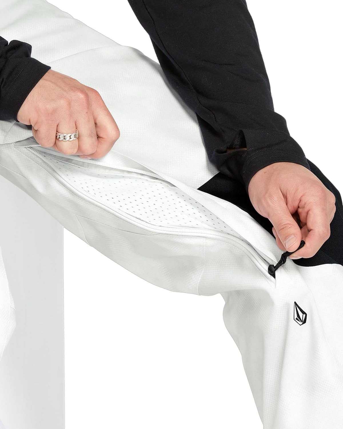 Volcom Men's Shell Snow Billow Pant – 10k Waterproof, Baggy Fit, Breathable 2-layer White Camo