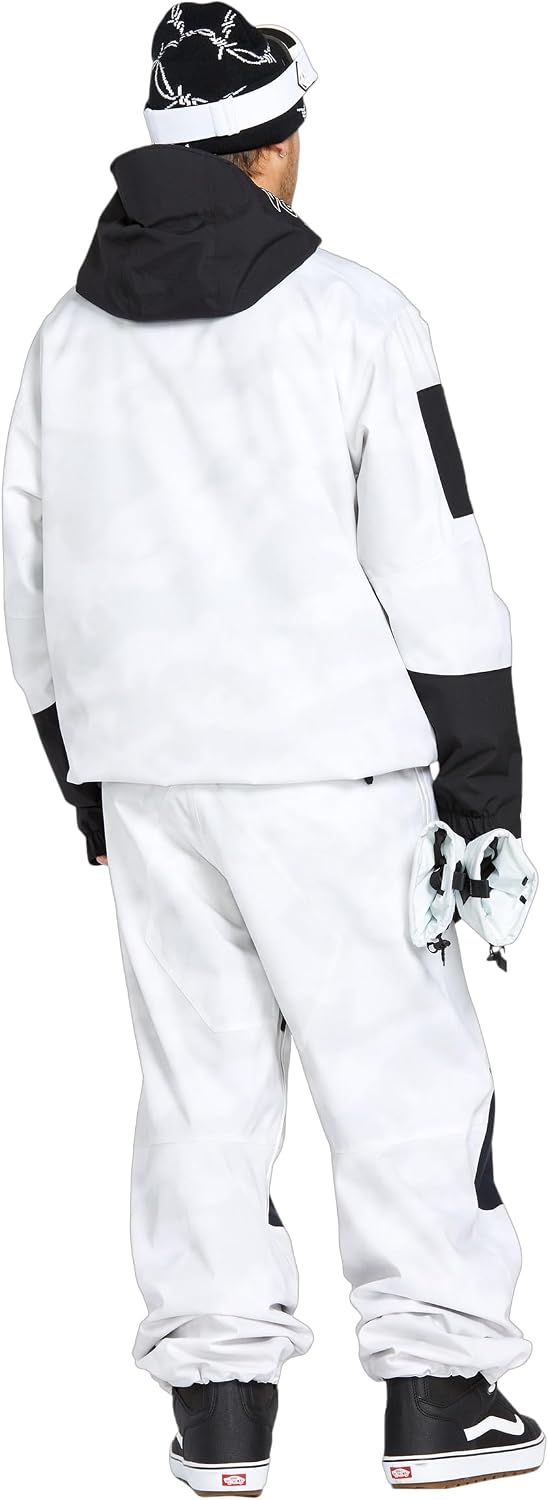 Volcom Men's Shell Snow Billow Pant – 10k Waterproof, Baggy Fit, Breathable 2-layer White Camo