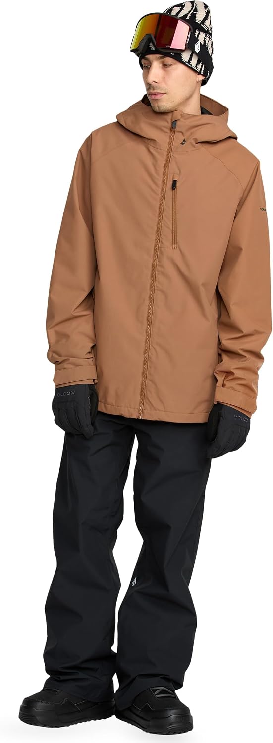 Volcom Men's 2836 Insulated Snowboard Jacket Terra Brown