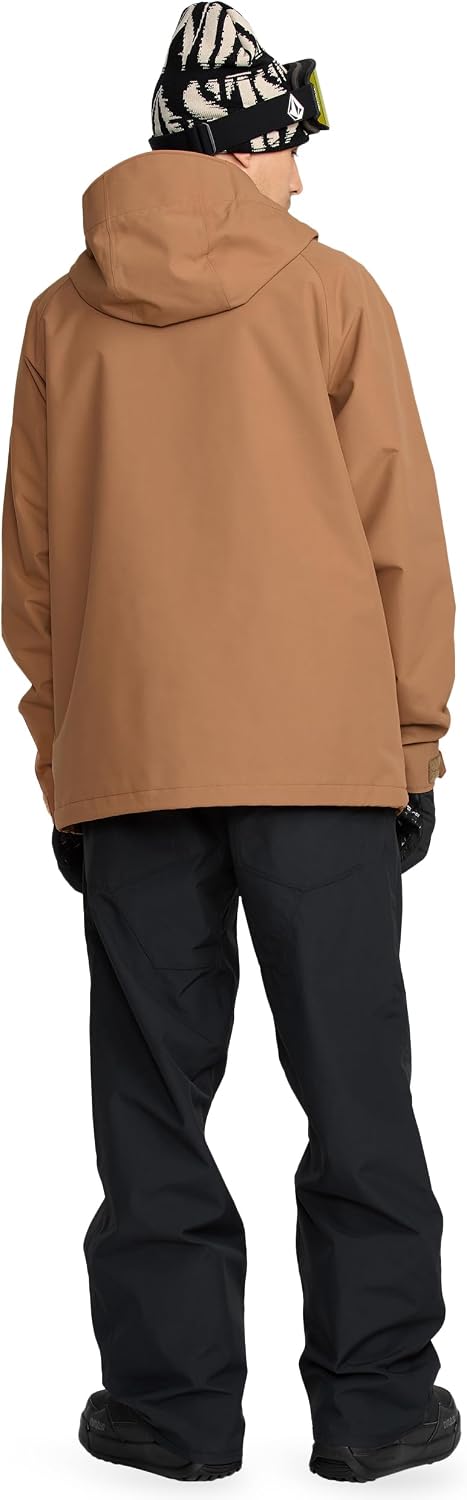 Volcom Men's 2836 Insulated Snowboard Jacket Terra Brown
