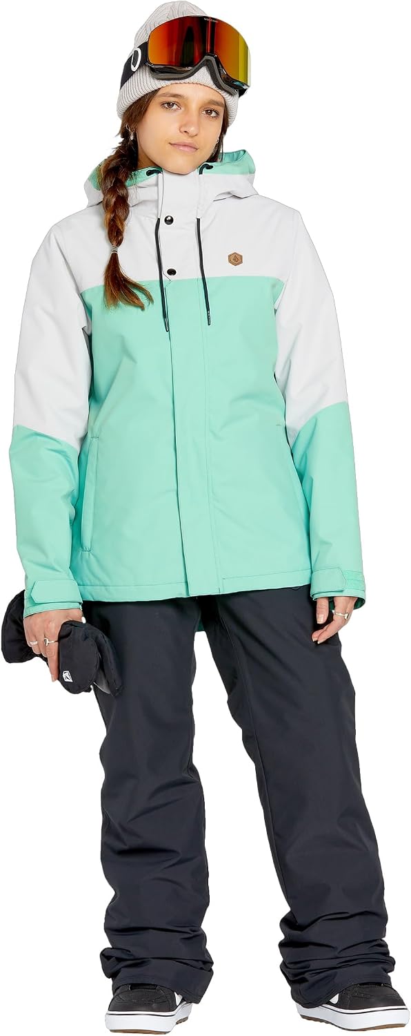 Volcom Women's Bolt Insulated Snowboard Ski Winter Hooded Jacket Wasabi