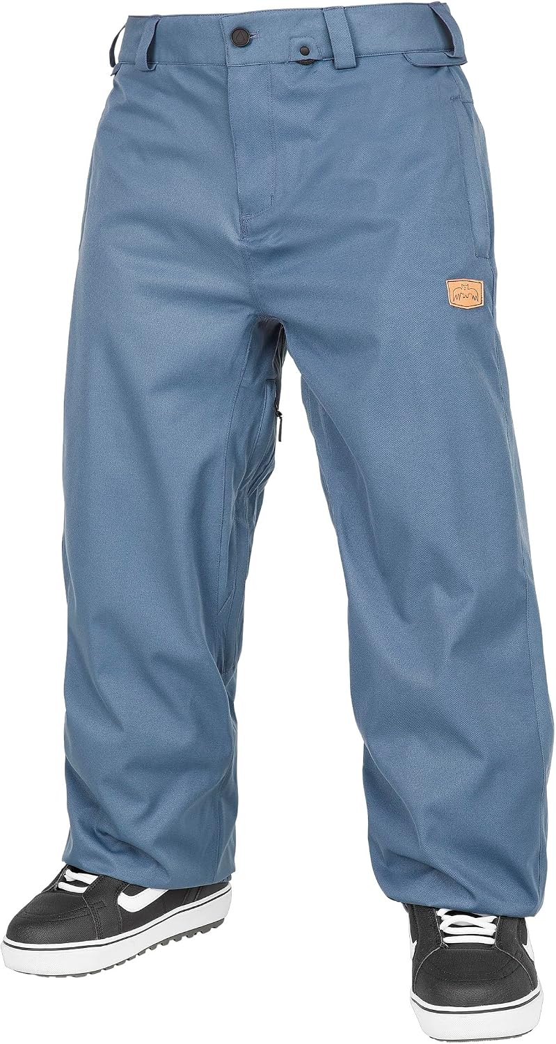 Volcom Men's Arthur Longo 20k Baggy Fit Snowboard Ski Pant Indigo