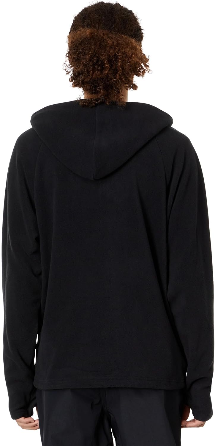 Volcom Men's Polar Fleece Hooded 12 Zip Snowboard Ski Baselayer Black S4