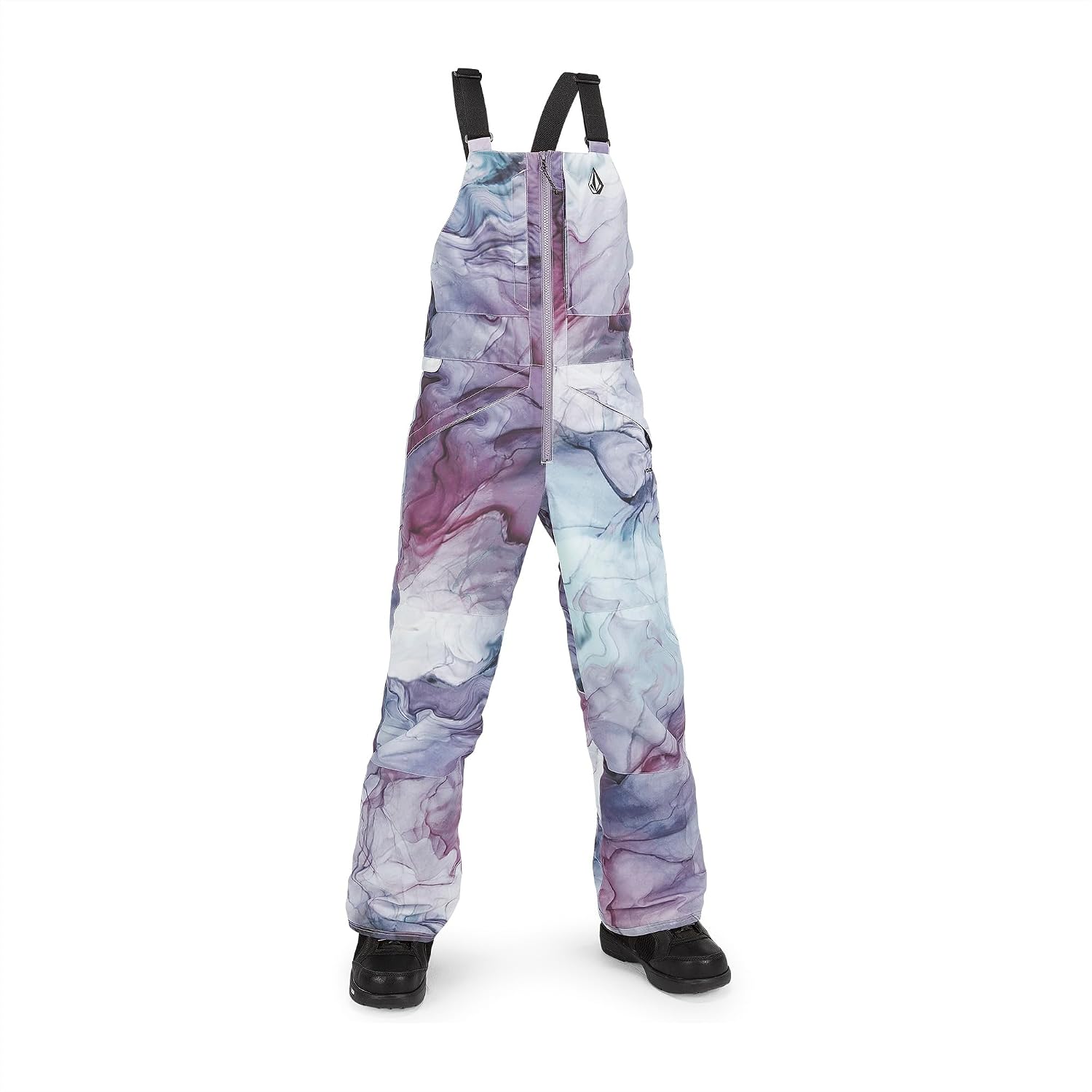 Volcom Boys' Youth Barkley Bib Overall Snowboard Pant Glacier Ink S4