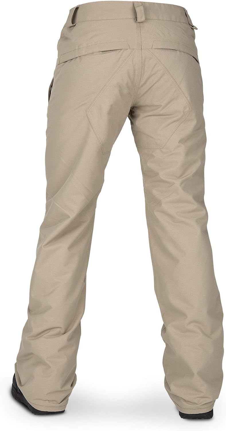 Volcom Women's Frochickie Insulated Lined Snow Pant Sand Brown