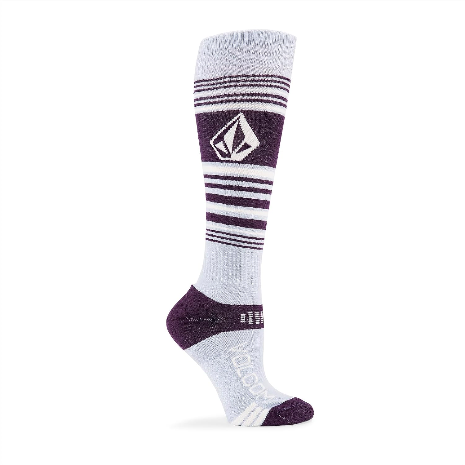 Volcom Women's Tundra Tech Light Weight Snowboard Sock Lilac Ash S4