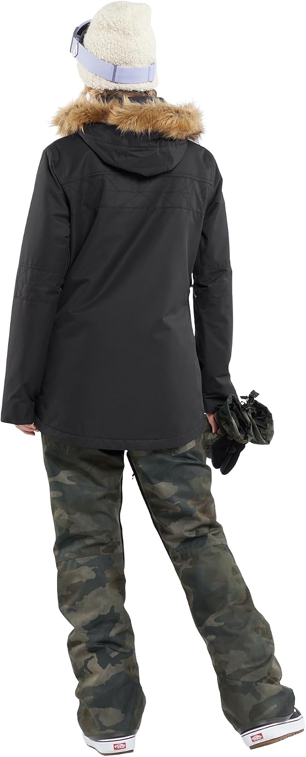 Volcom Women's Swift Bib Overall Snowpant Cloudwash Camo S4
