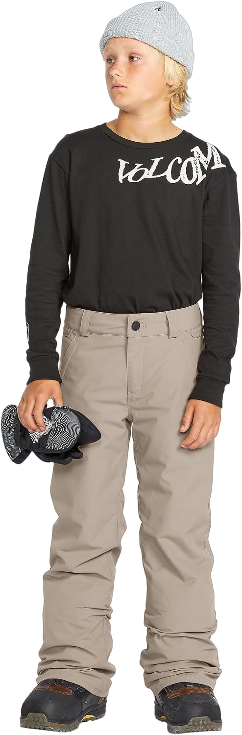 Volcom Boys' Freakin Chino Youth Insulated Snowboard Ski Pant Chestnut Brown