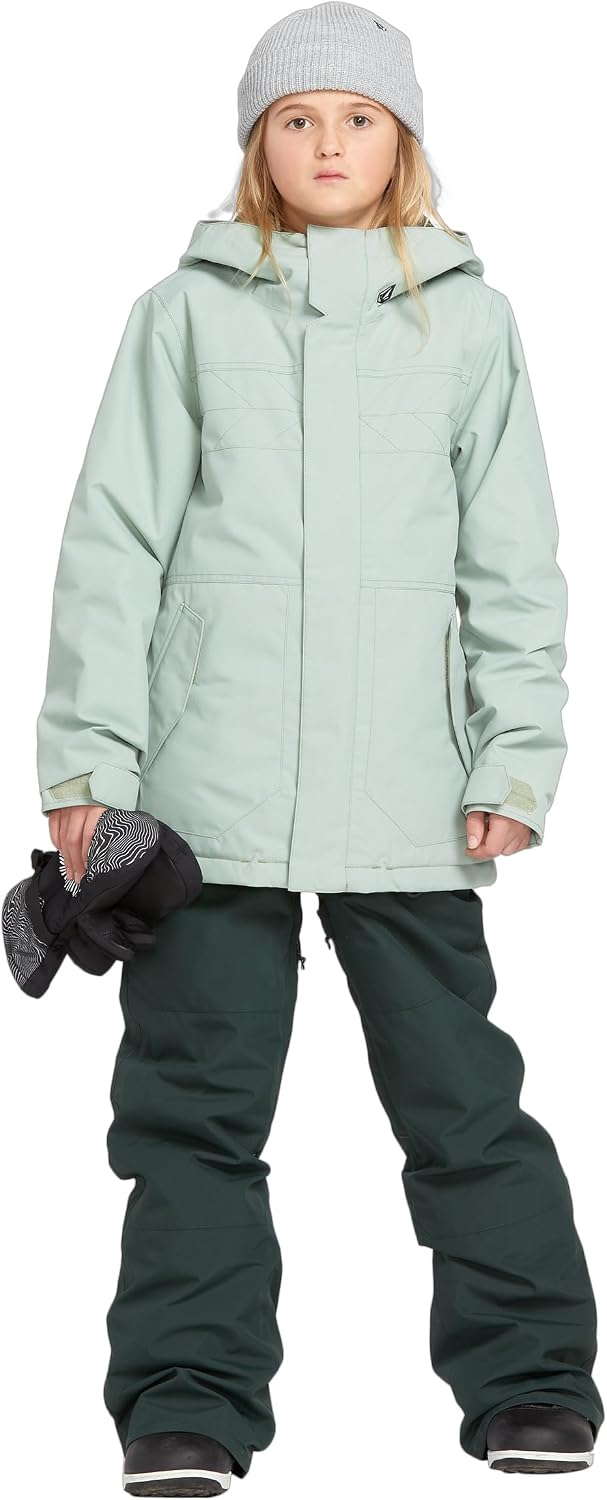 Volcom Boys' Youth Barkley Bib Overall Snowboard Pant Scarab S5