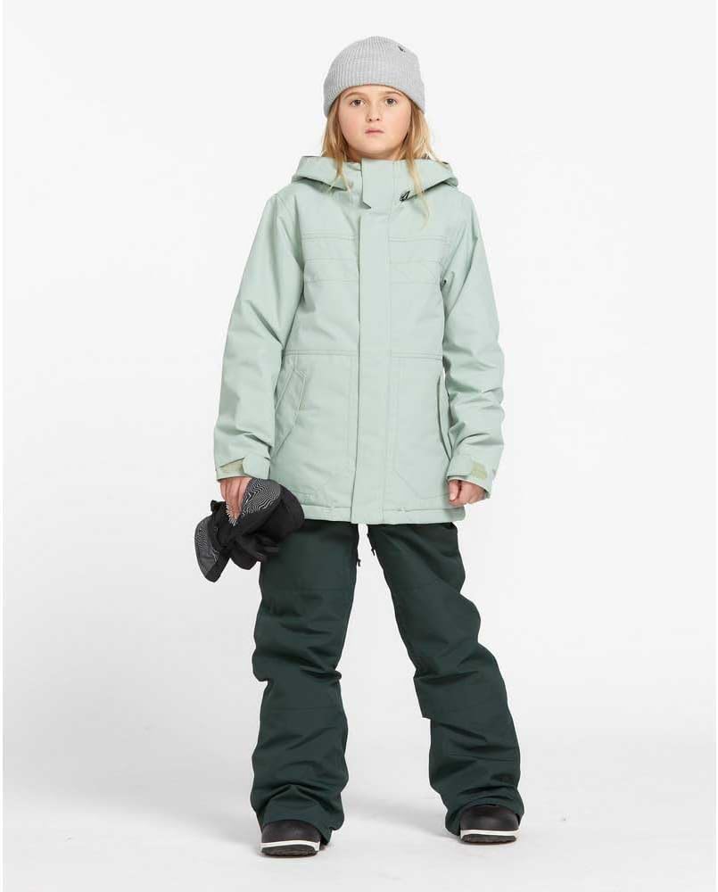 Volcom Boys' Youth Barkley Bib Overall Snowboard Pant Scarab S5