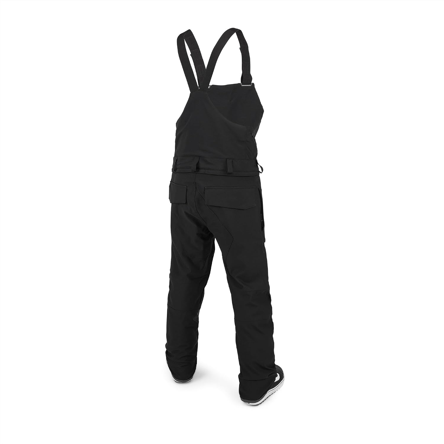 Volcom Men's Roan Bib Overall Snowboard Pant – 15k Waterproof 2-layer Repreve® Fibers Black Grey