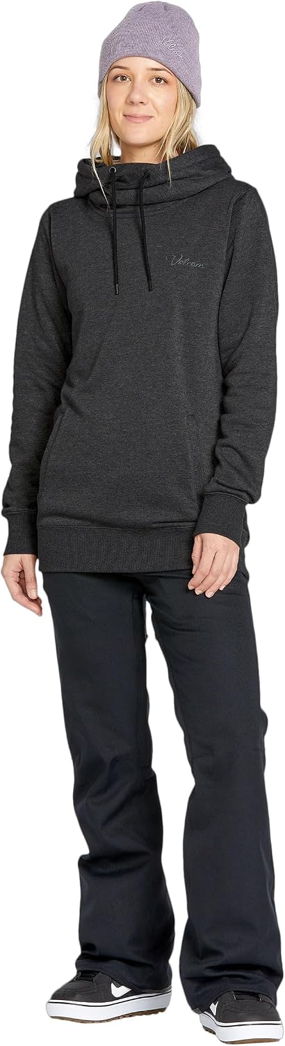 Volcom Women's Tower Hooded Fleece Sweatshirt Black S5