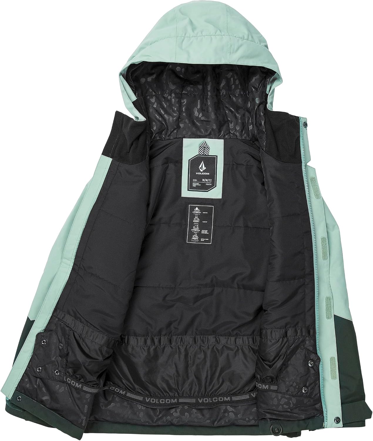 Volcom Girls' Sass'n'fras Insulated Snowboard Ski Jacket Agave S5