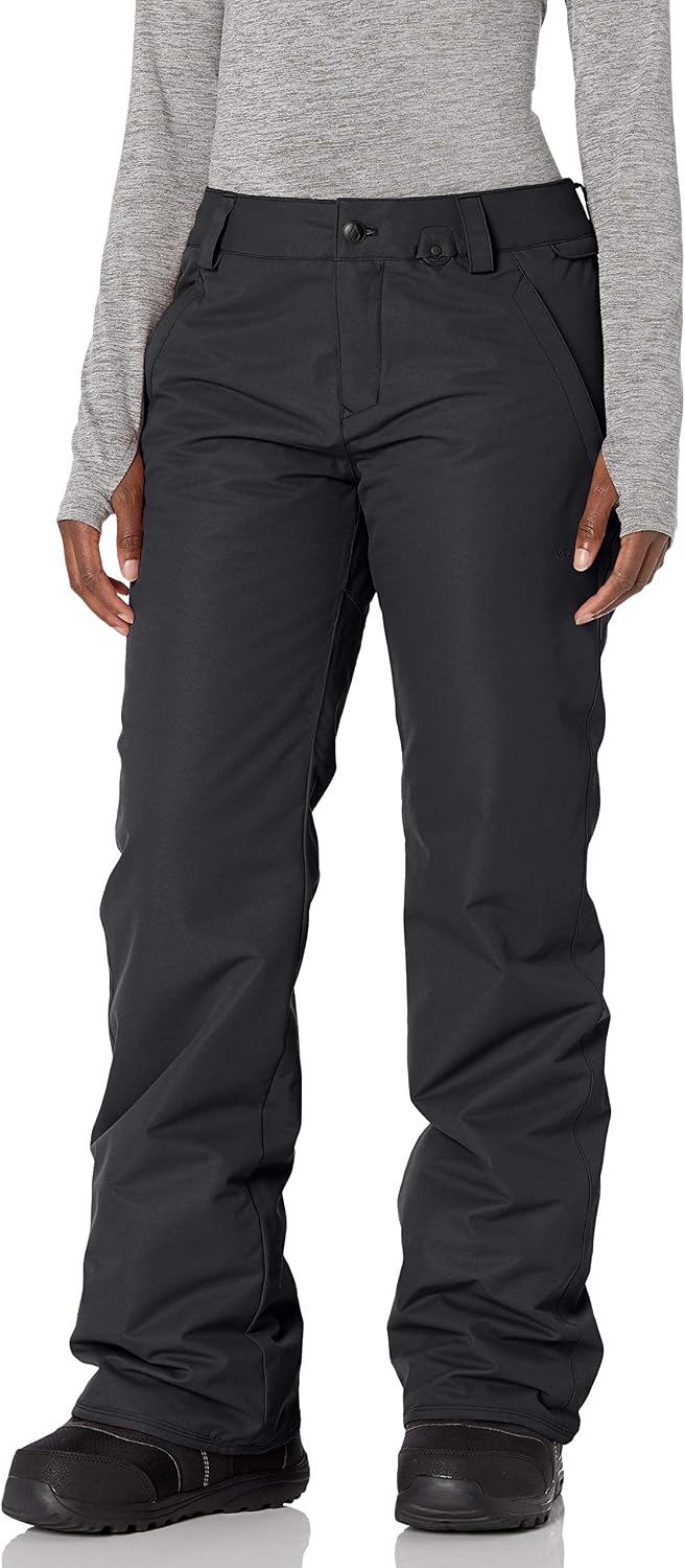Volcom Women's Frochickie Insulated Lined Snow Pant Onyx