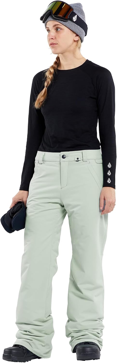 Volcom Women's Frochickie Insulated Lined Snow Pant Sage Frost S4