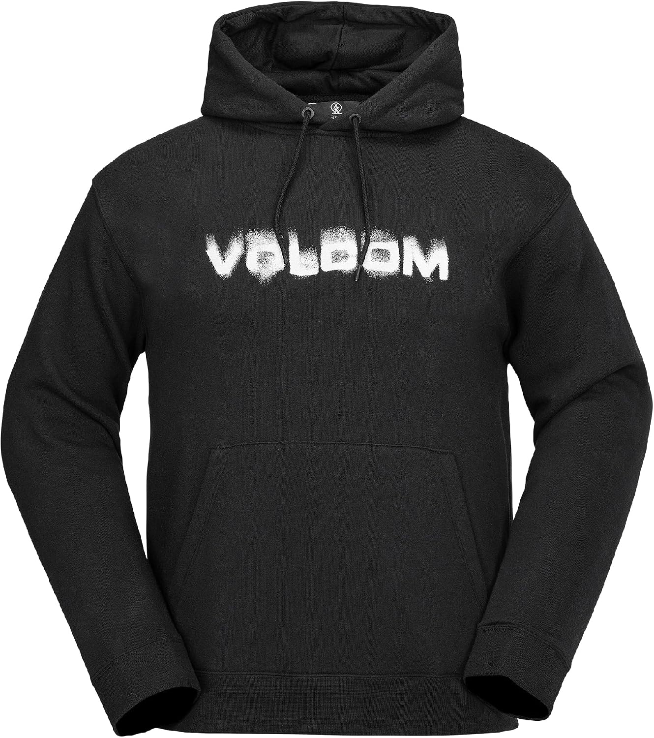Volcom Men's Hydro Fleece Riding Hoodie – Water-repellent Sweatshirt With Storm Hood & Thumbholes Black