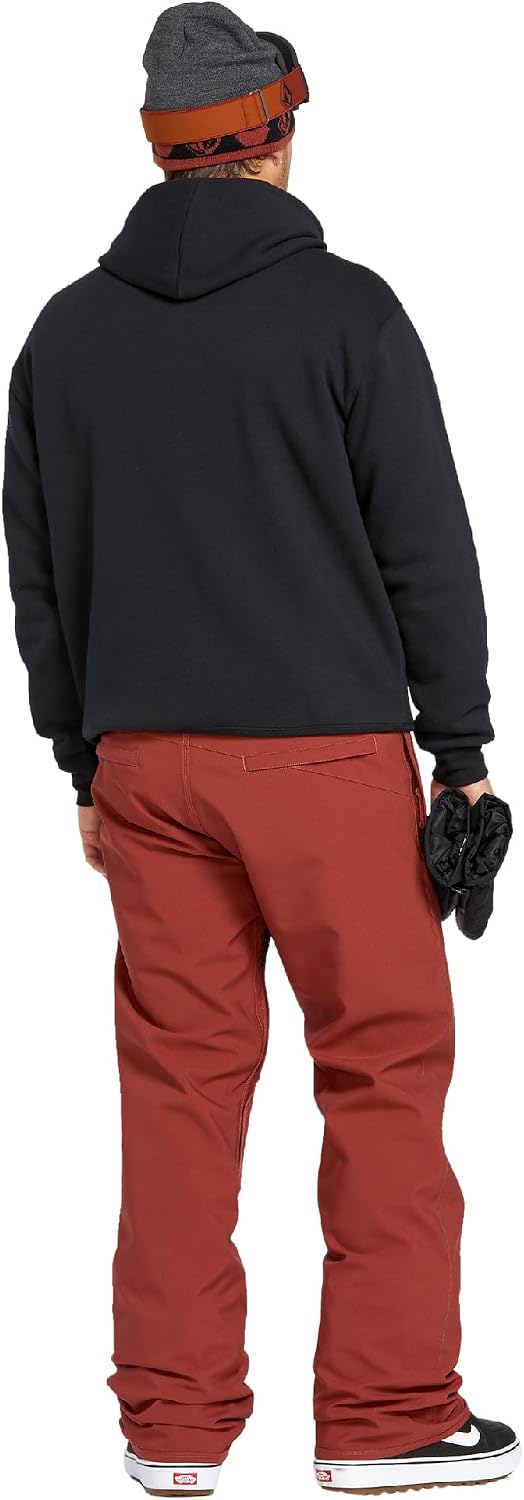 Volcom Men's Hydro Fleece Riding Hoodie – Water-repellent Sweatshirt With Storm Hood & Thumbholes Black