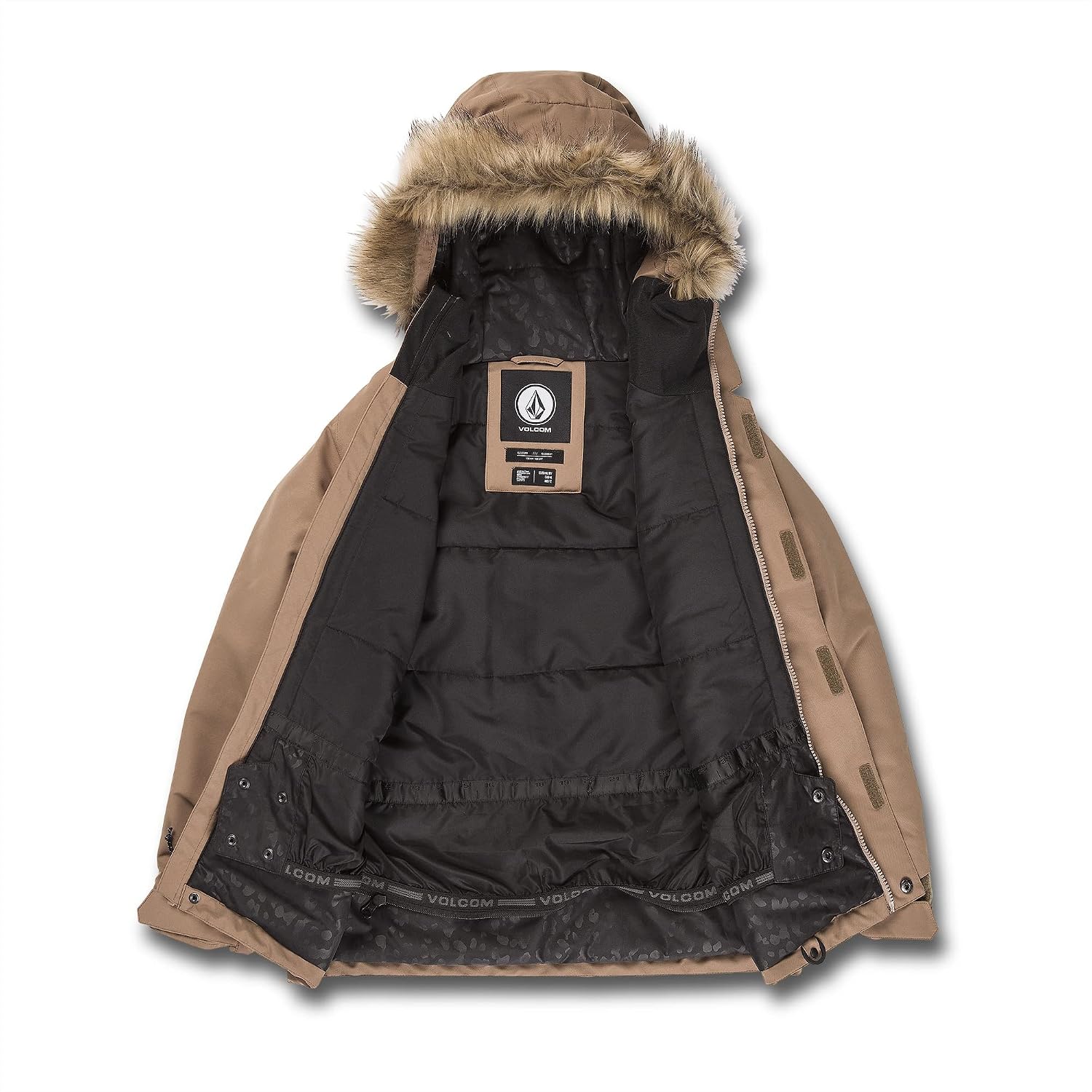 Volcom Girls So Minty Insulated Snow Jacket Coffee