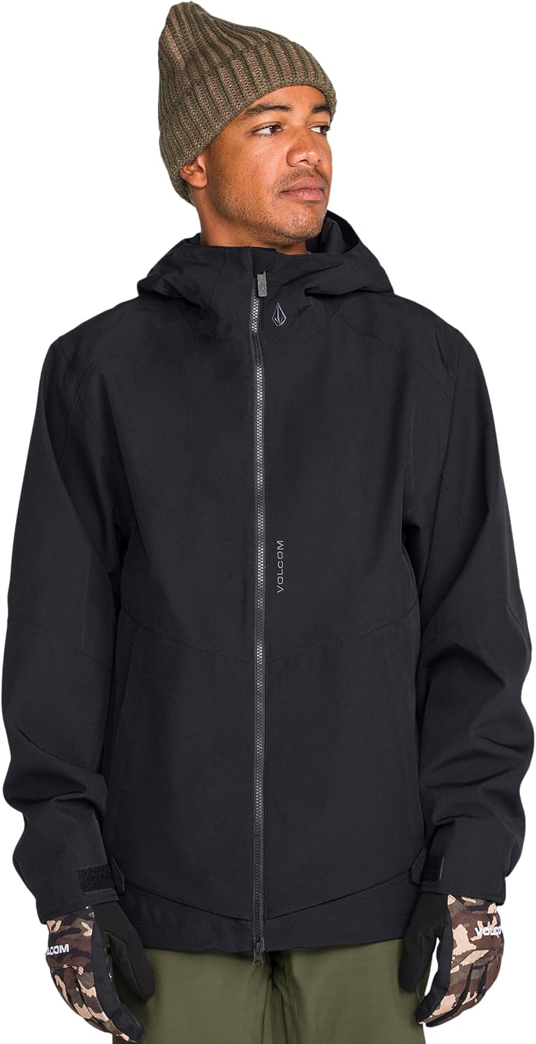Volcom Men's Brighton Hooded Snowboard Ski Winter Jacket Black