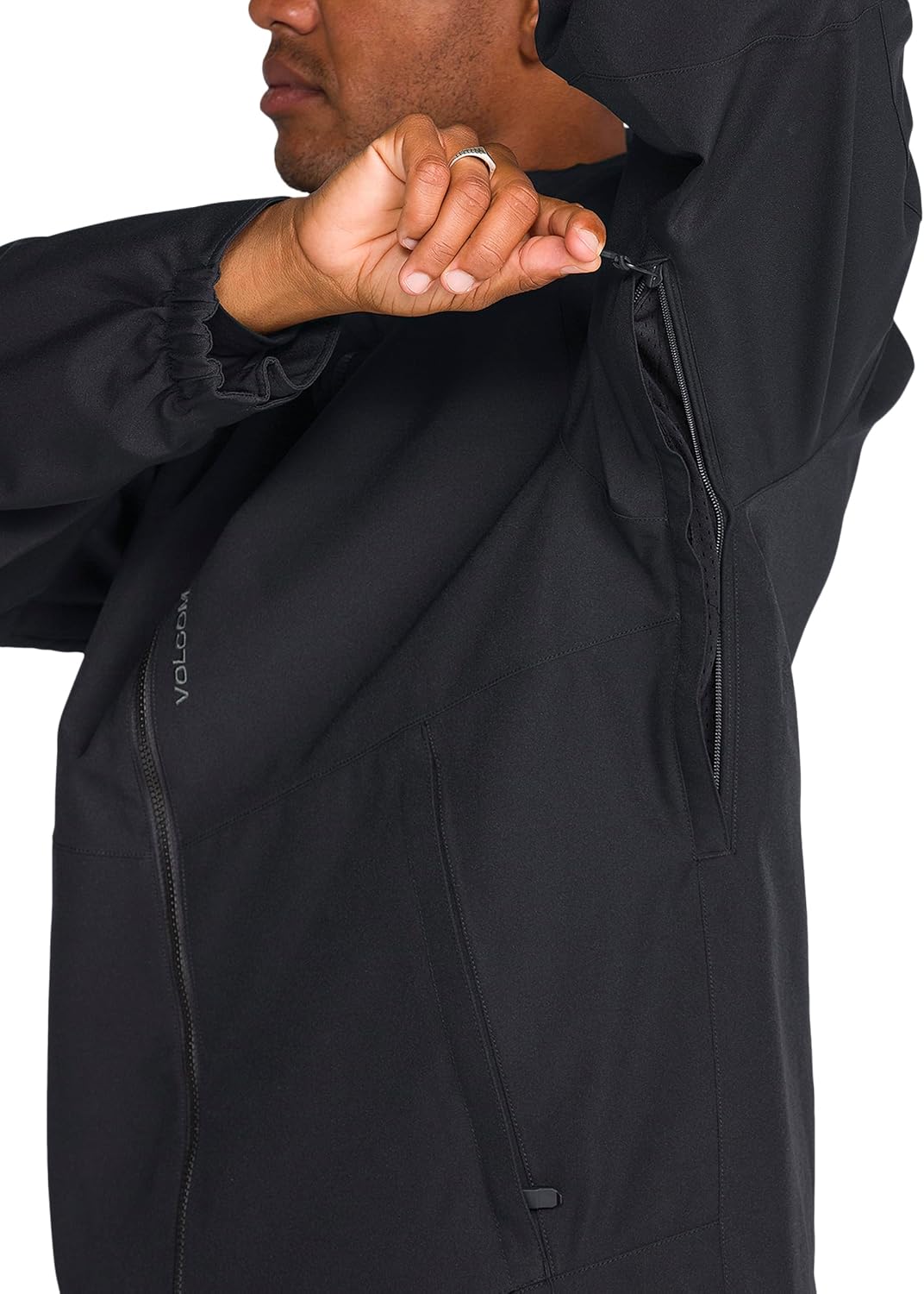 Volcom Men's Brighton Hooded Snowboard Ski Winter Jacket Black