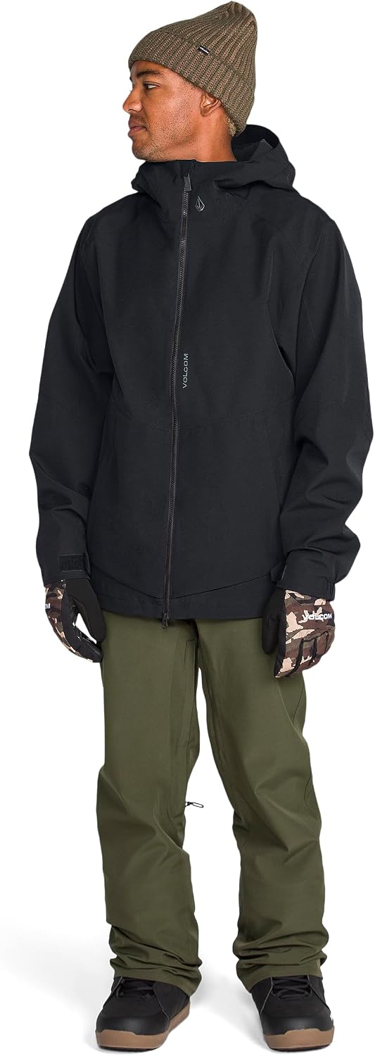 Volcom Men's Brighton Hooded Snowboard Ski Winter Jacket Black
