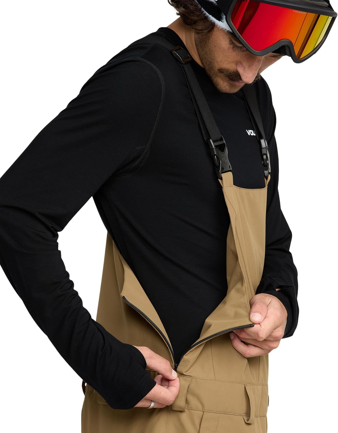 Volcom Men's V.co Sparta Bib Overall Snowboard Pant Bronze