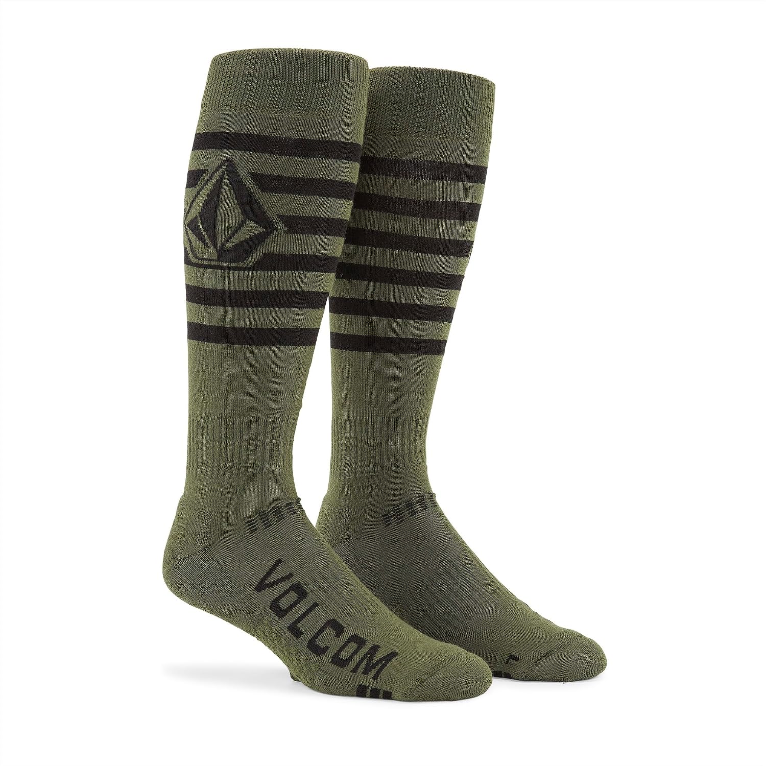 Volcom Men's Kootney Lightweight Snowboard Ski Sock Military S4